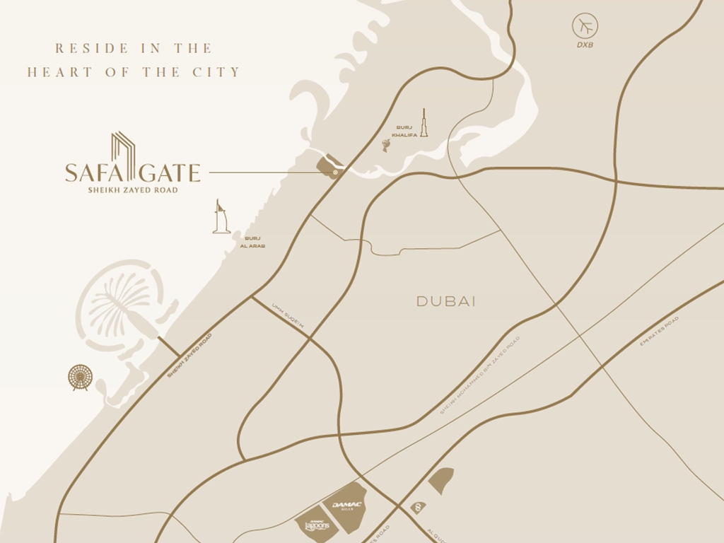 Damac Safa Gate Map