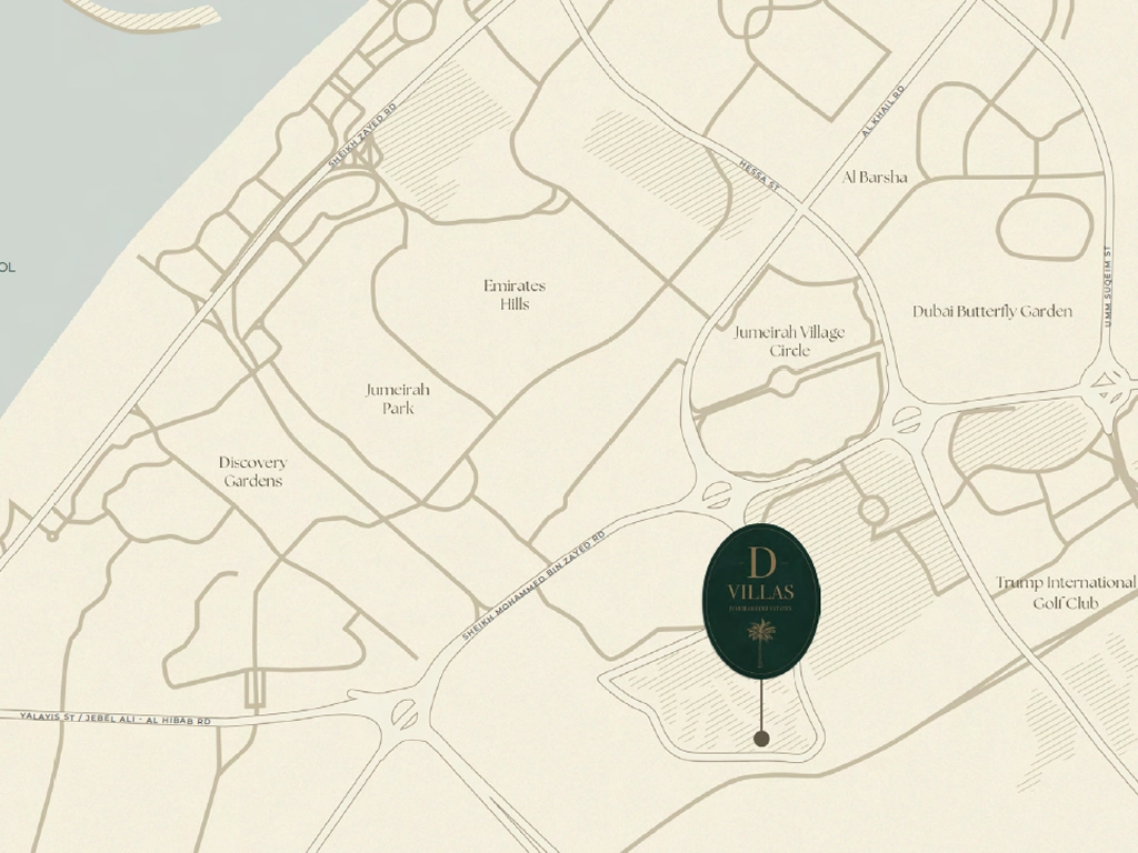 Dar Global D Villas Location Map