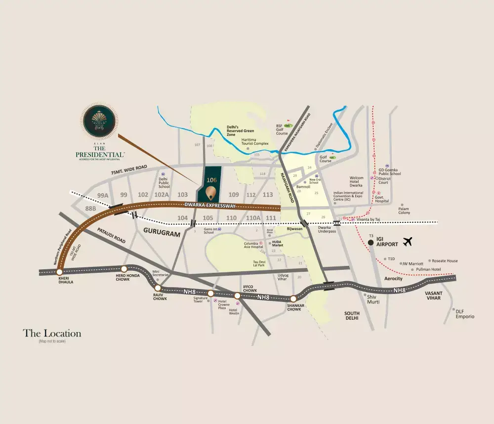 elan presidential location map