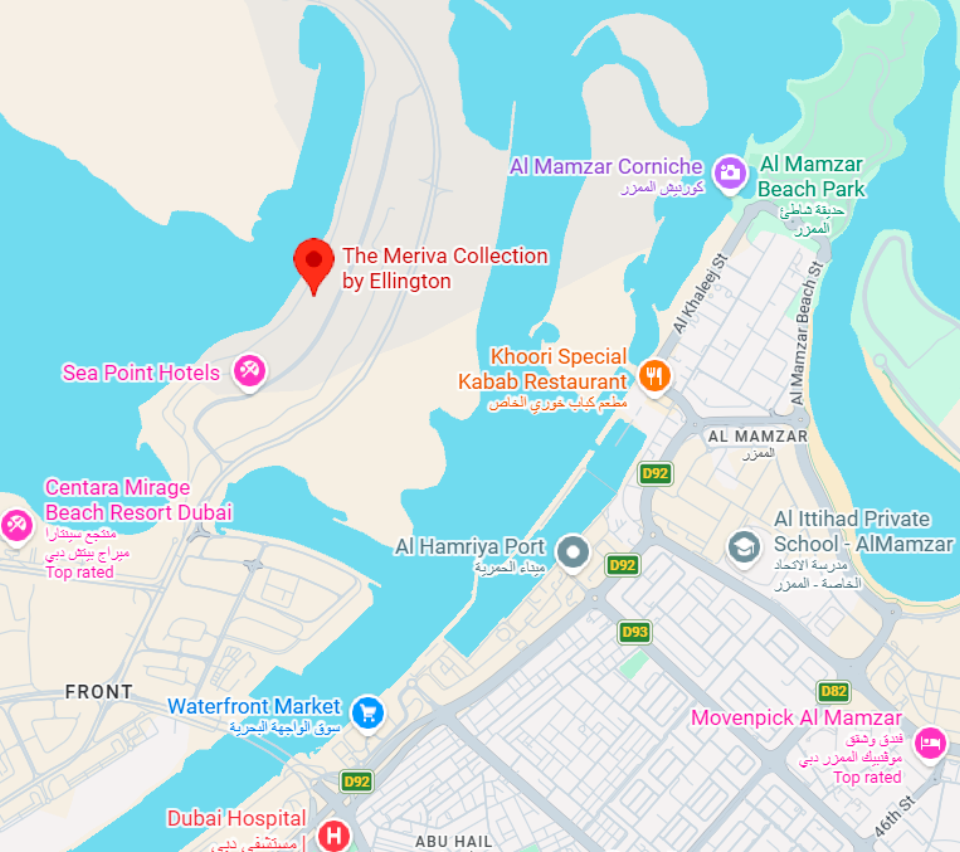 Ellington Meriva Collection Location Map
