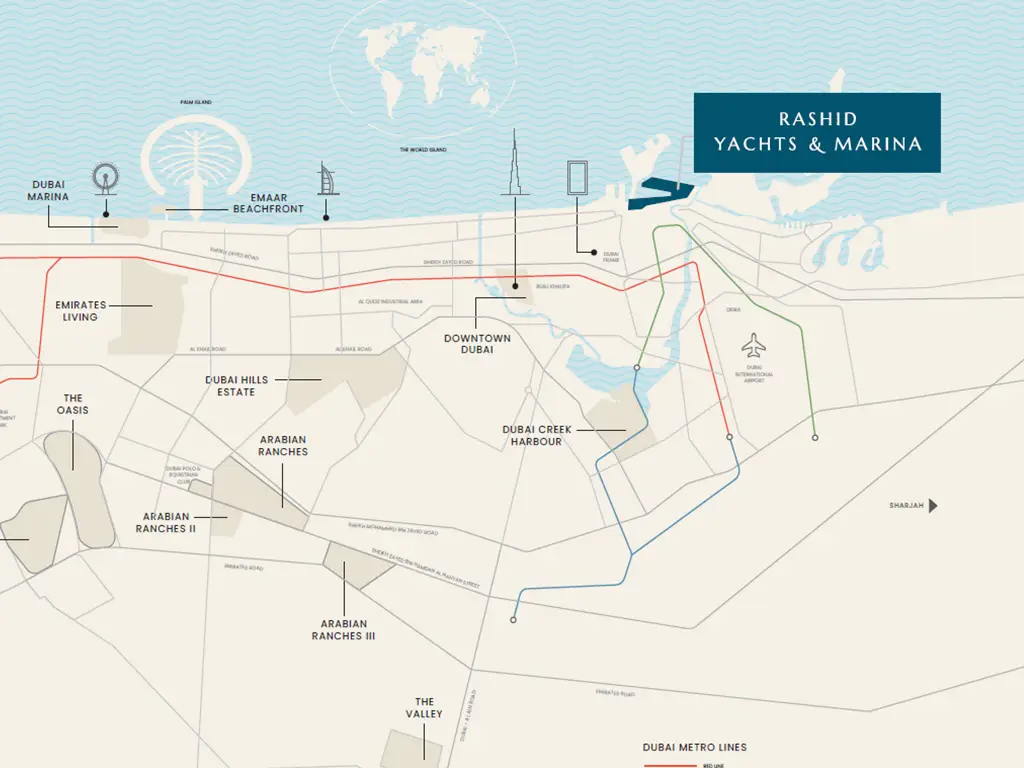 Emaar Fior 1 Location Map