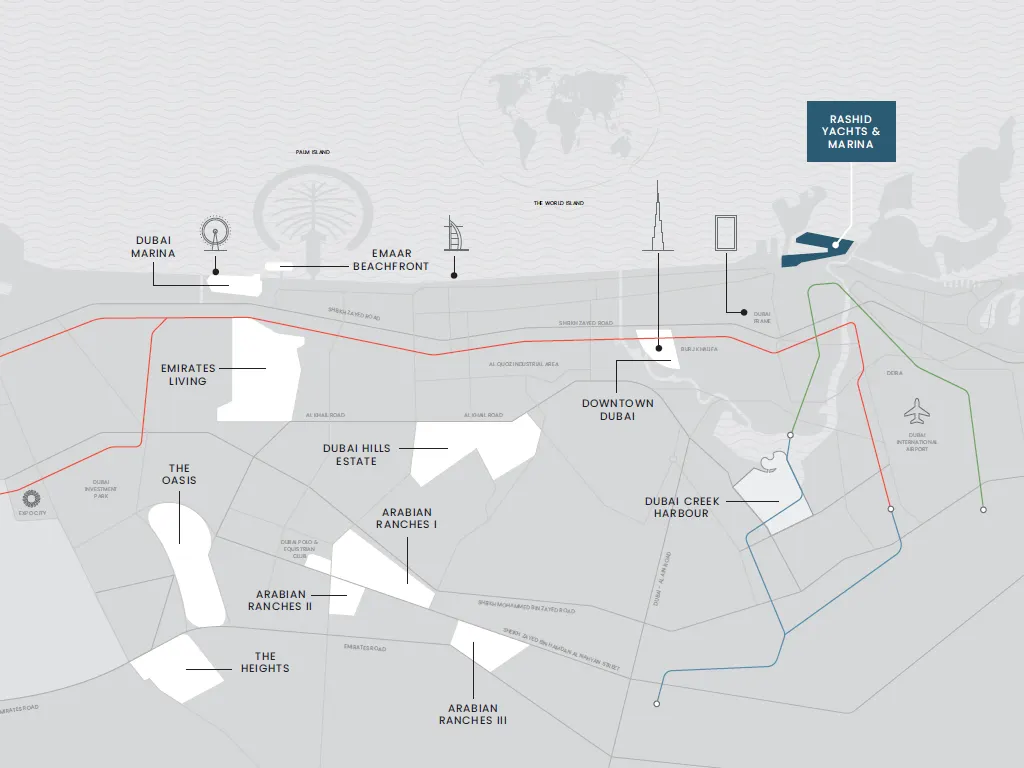 Emaar Marina Views Location Map