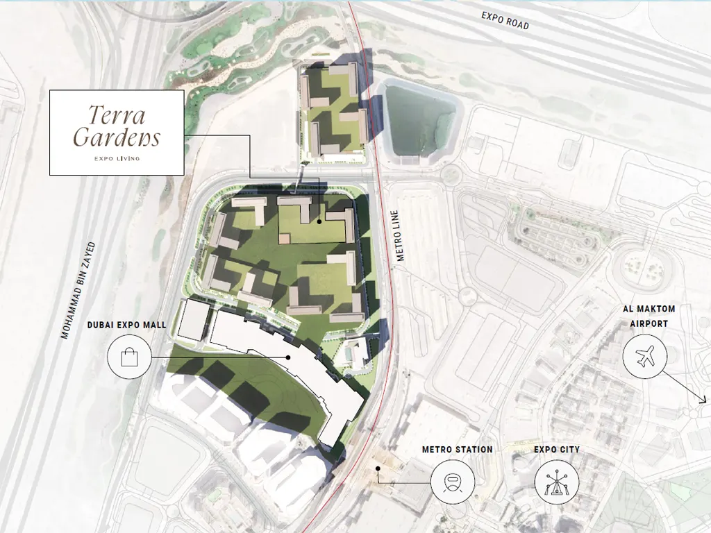 Emaar Terra Garden Location Map