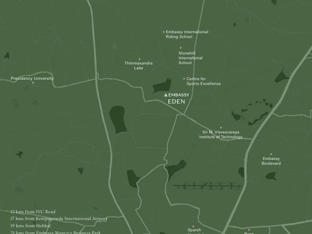Embassy Eden Location Map