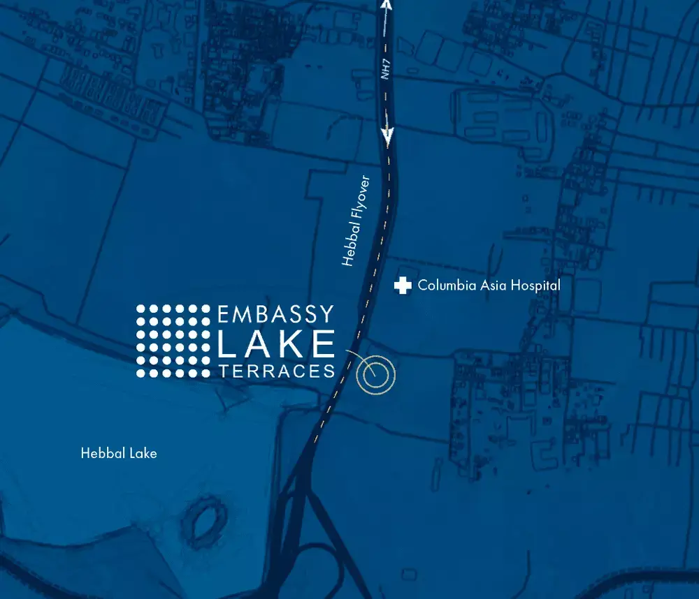 embassy lake terraces location map