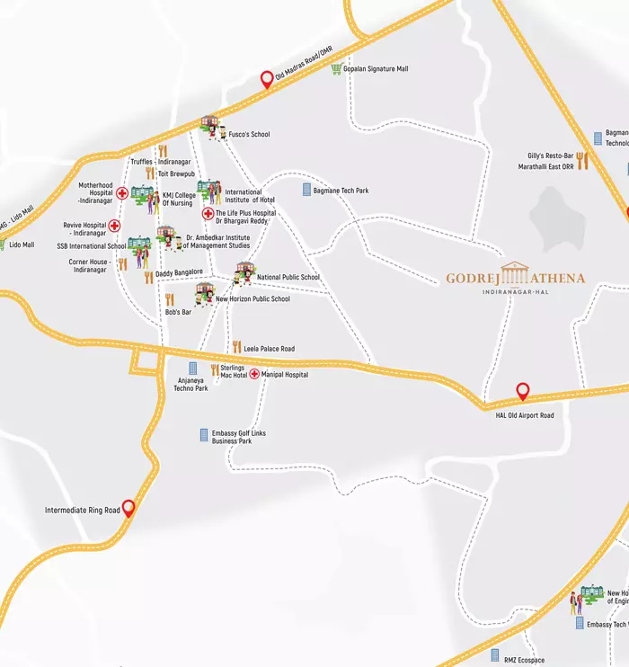 Godrej Athena Map