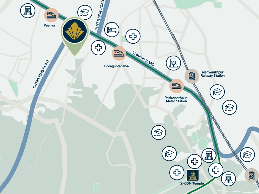 Godrej Tiara Location Map