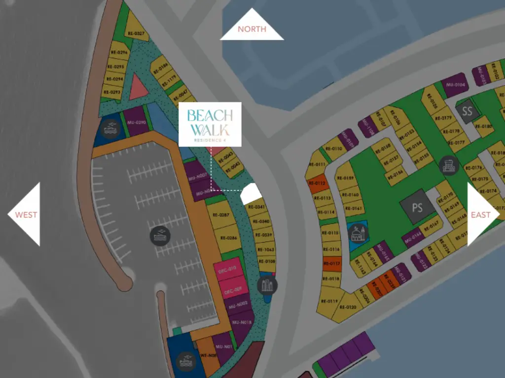 Imtiaz Beach Walk 4 Location Map