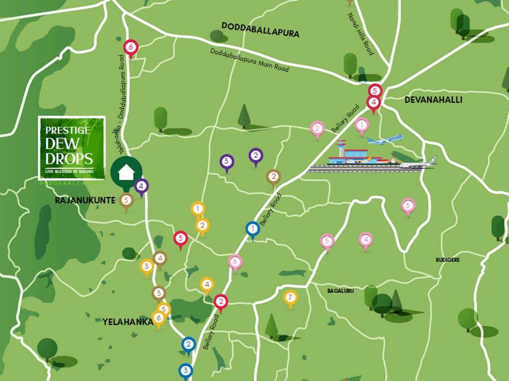 Prestige Dew Drops location Map