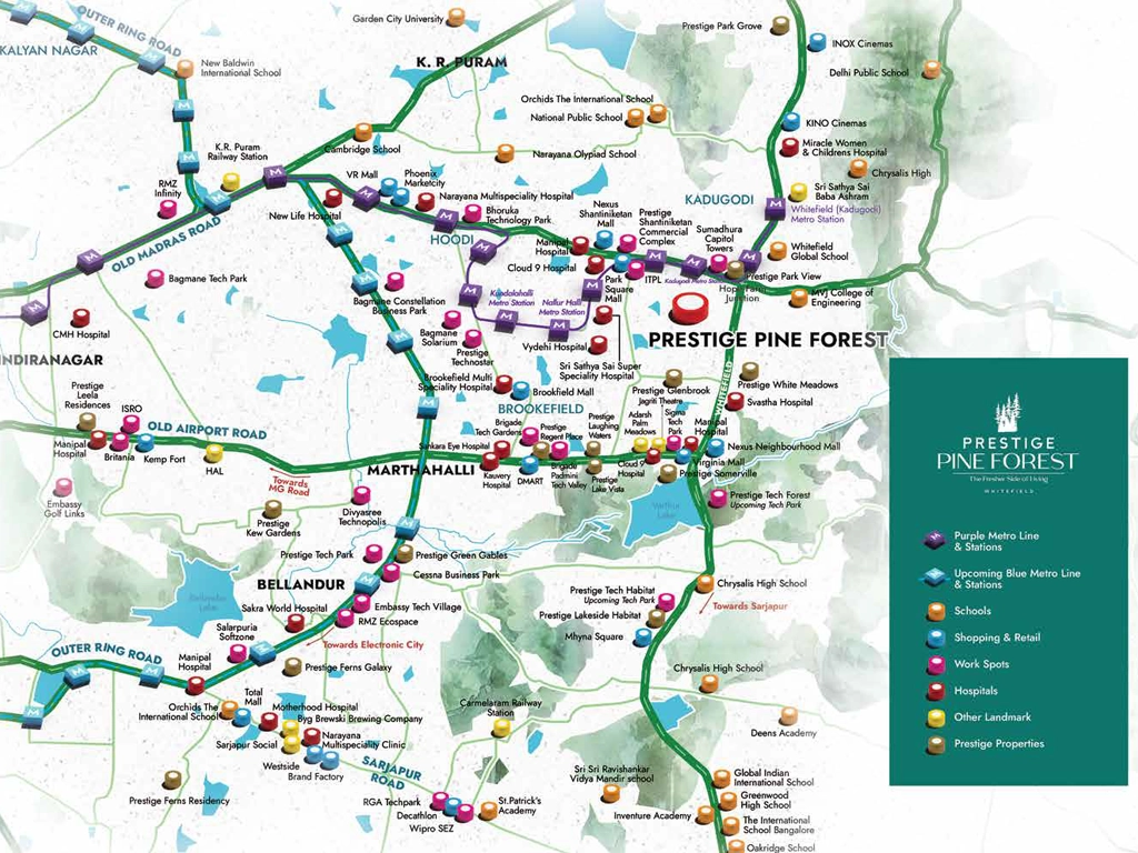 Prestige Pine Forest Location Map