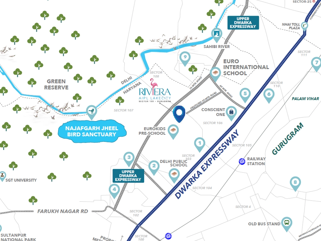 Riviera AIPL Lake City Location Map