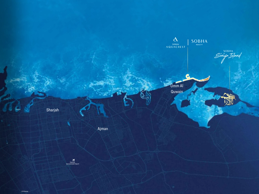 Sobha Aquacrest map