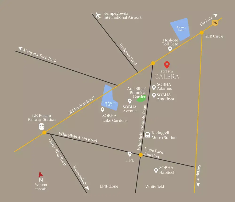 sobha galera Directions