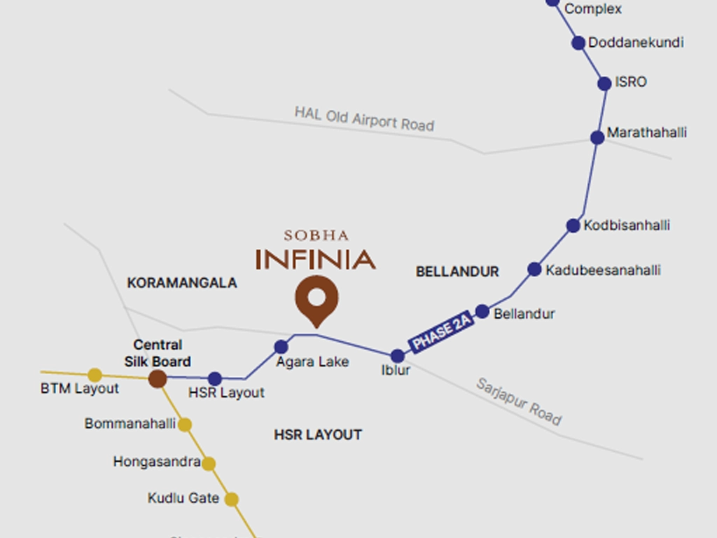 Sobha Infinia Directions